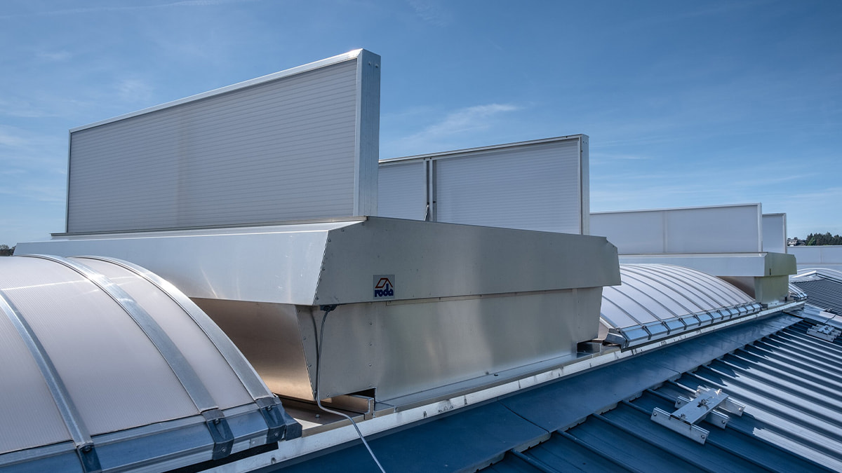 roda double flap fan for natural ventilation